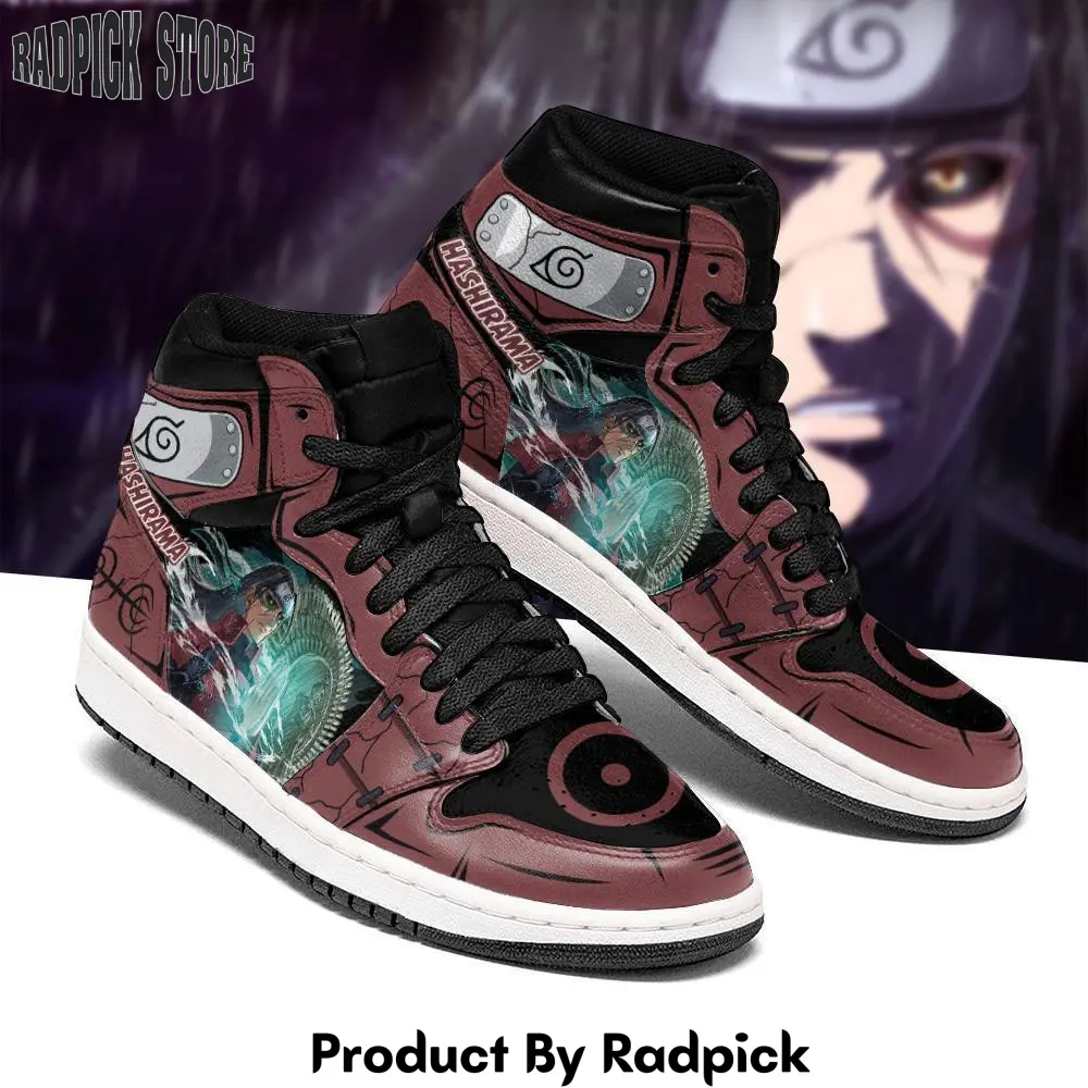 Hashirama senju air jordan high top sneakers anime edotensei  rp0246093